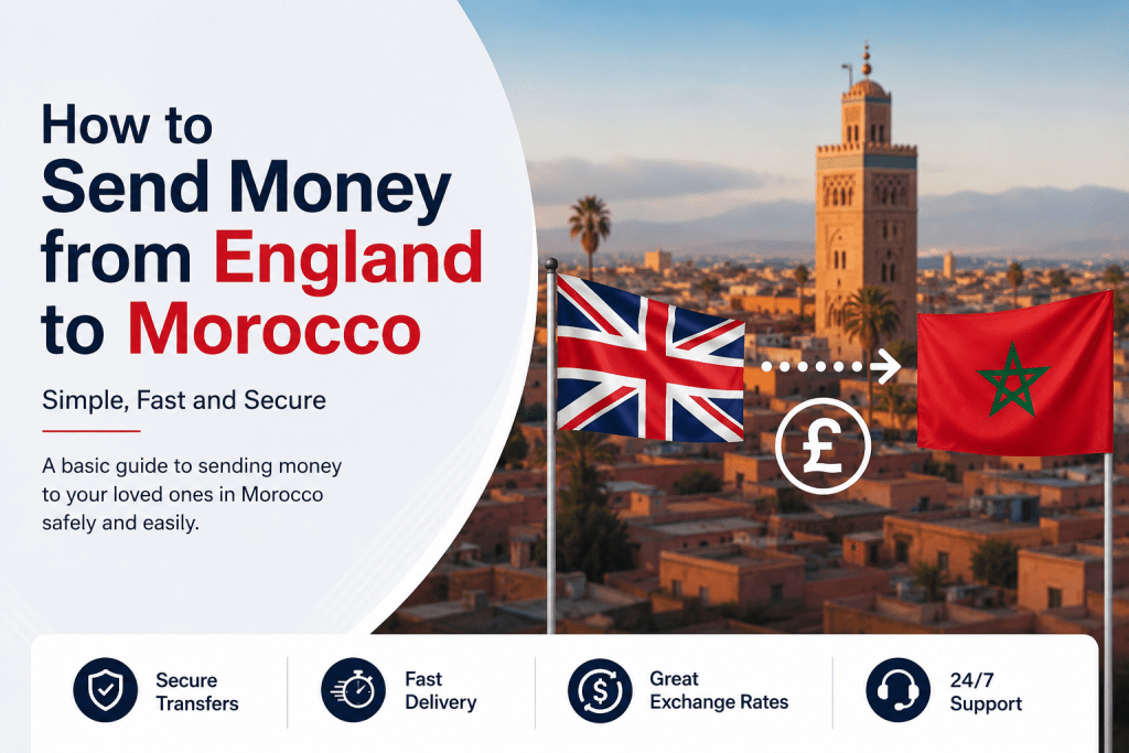 How to Send Money from England to Morocco Safely and Easily